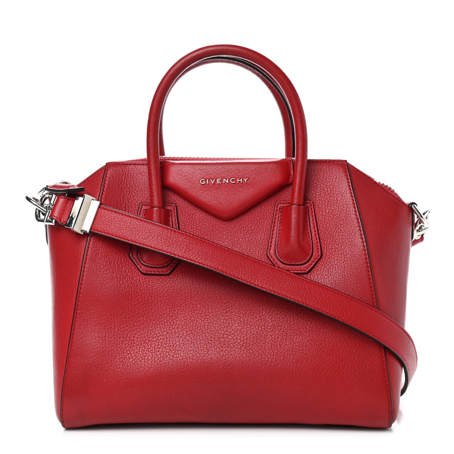 Givenchy Sugar Goatskin Small Antigona Vermillon 1 of 12