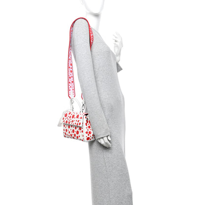 Louis Vuitton LV X YK Monogram Kusama Epi Cluny Mini White Red 2 of 13