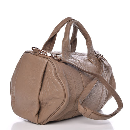 Alexander Wang Pebbled Lambskin Rocco Latte Rose Gold Hardware 4 of 9