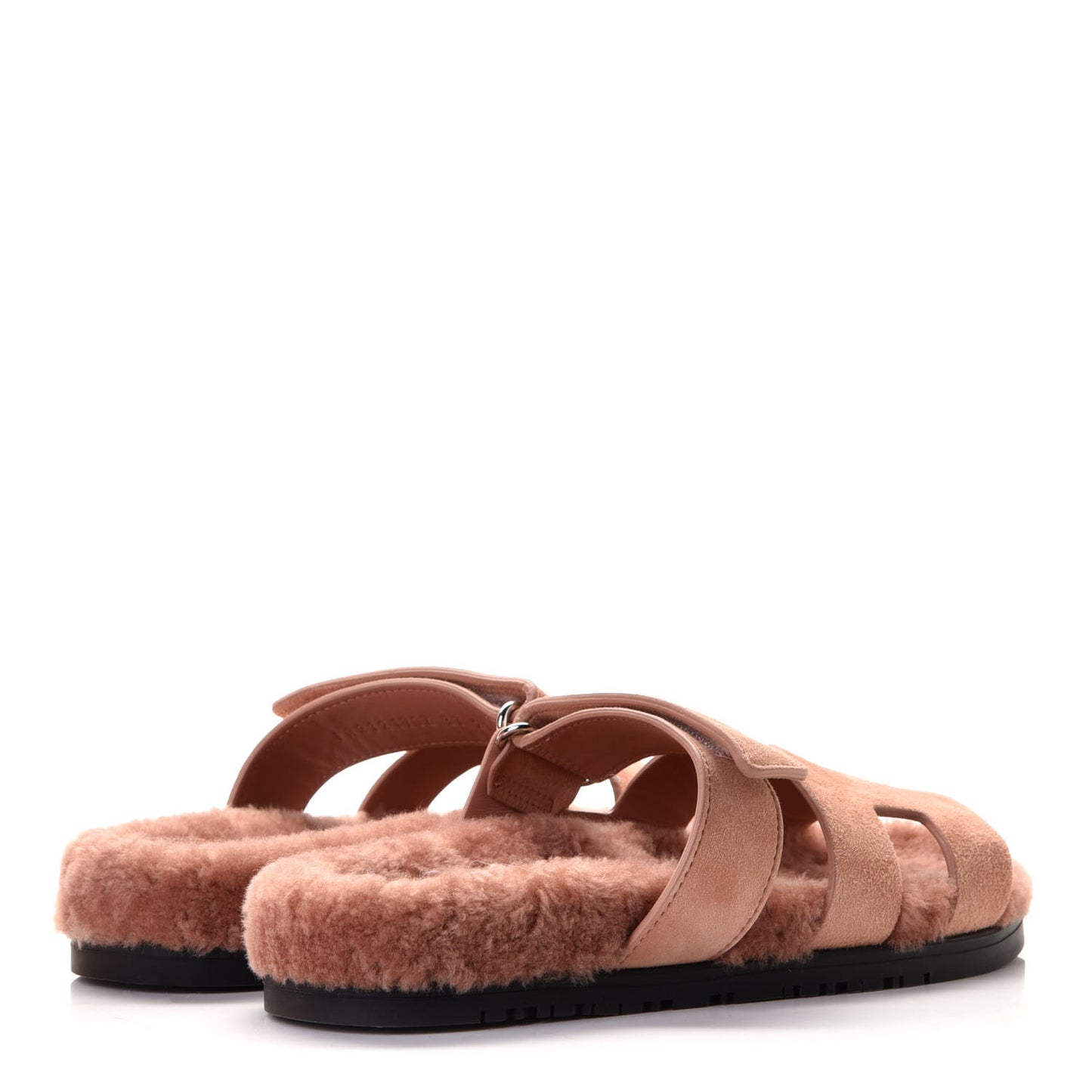 Suede Goatskin Woolskin Womens Chypre Sandals 37 Rose Aube