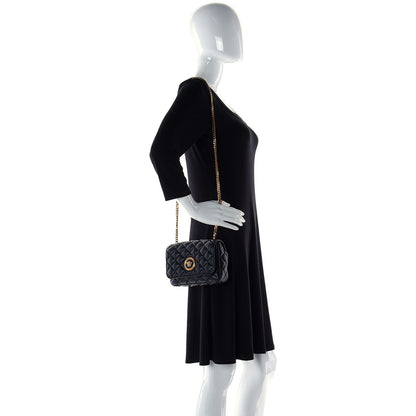 Versace Nappa Quilted Small Medusa Chain Crossbody Black 3 of 10