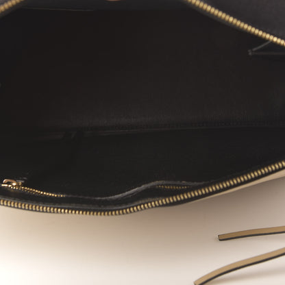 Celine Smooth Calfskin Medium Bi-Color Edge Shoulder Bag Black Cream 5 of 10