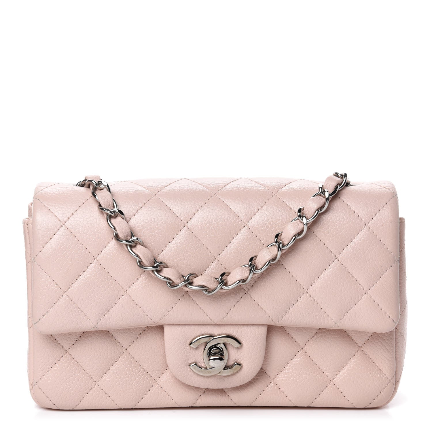 Chanel Caviar Quilted Mini Rectangular Flap Light Pink 1 of 10