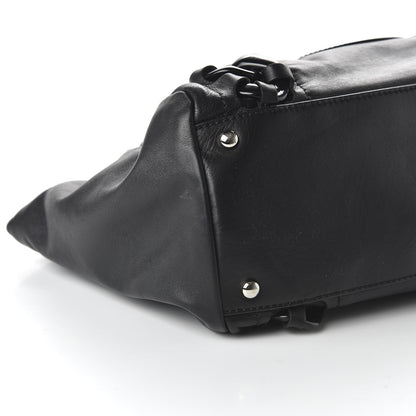Chanel Calfskin Modern Chain Rhodoid East West Tote Black 6 of 10