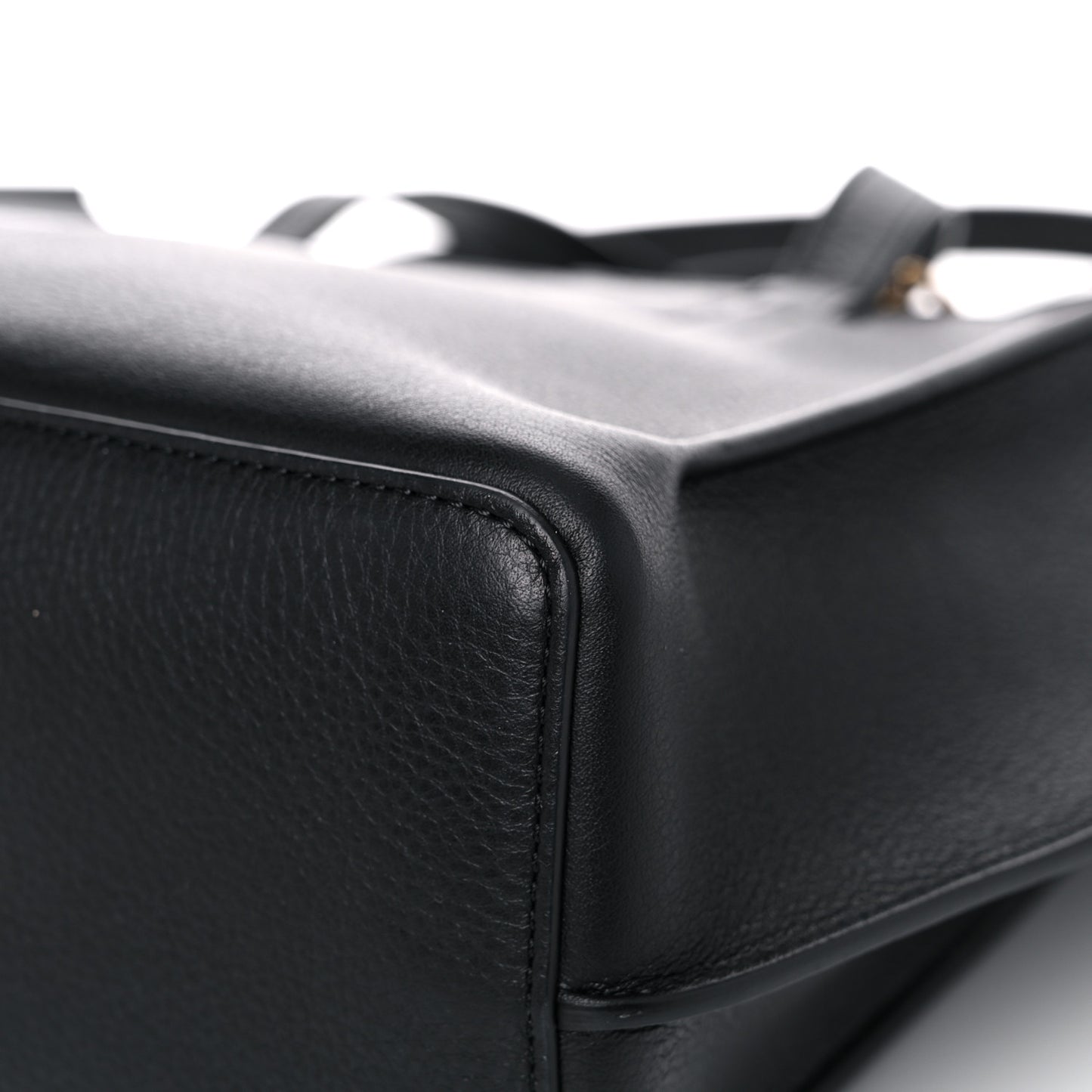 Pebbled Calfskin Mini Zip Multitude Tote Black