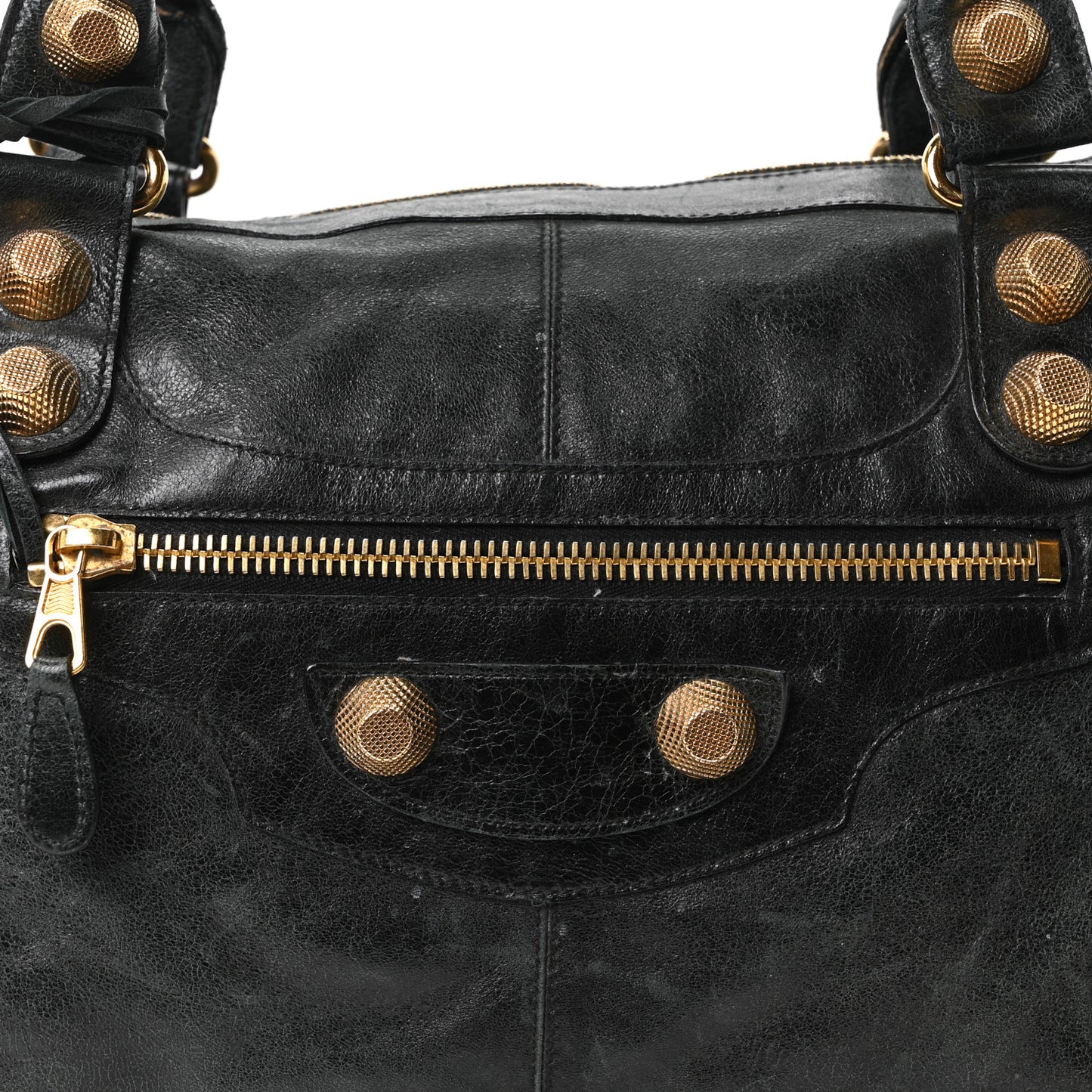Agneau Giant 21 Gold Hardware Work Black