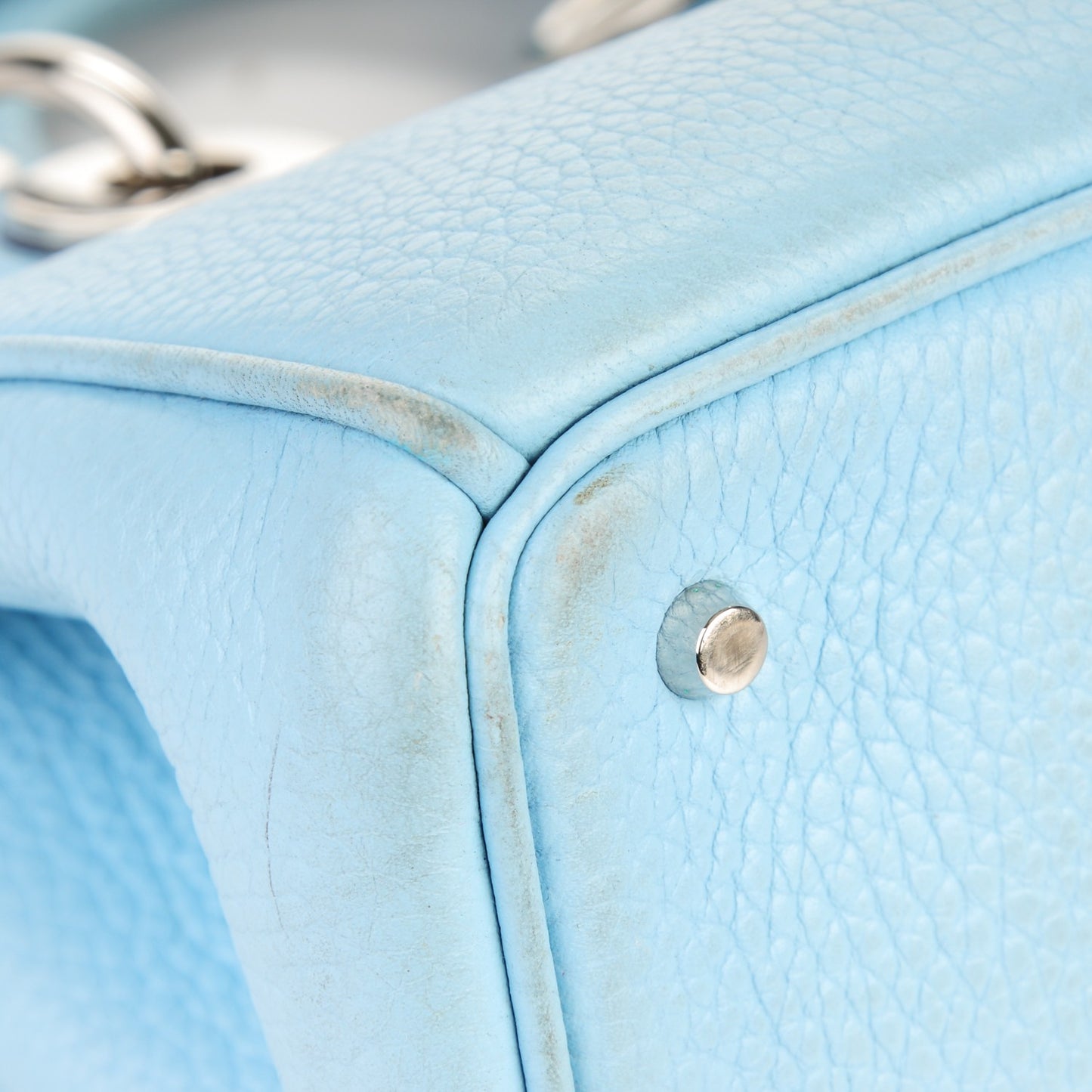Bullcalf Small Diorissimo Tote Light Blue