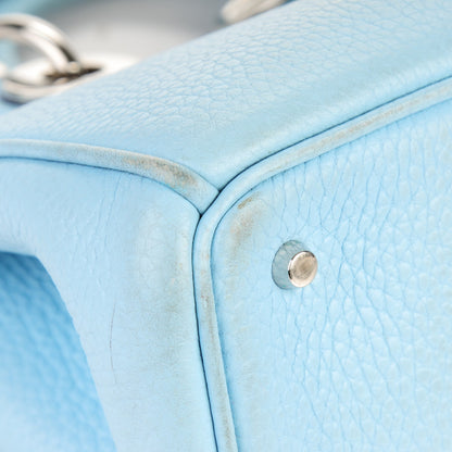 Christian Dior Bullcalf Small Diorissimo Tote Light Blue 12 of 16