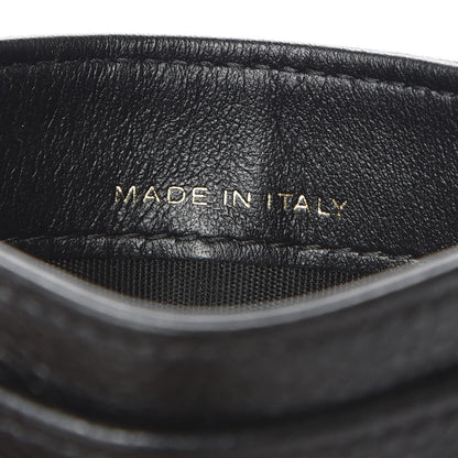 Chanel Caviar Camellia Embossed Card Holder Black 7 of 7