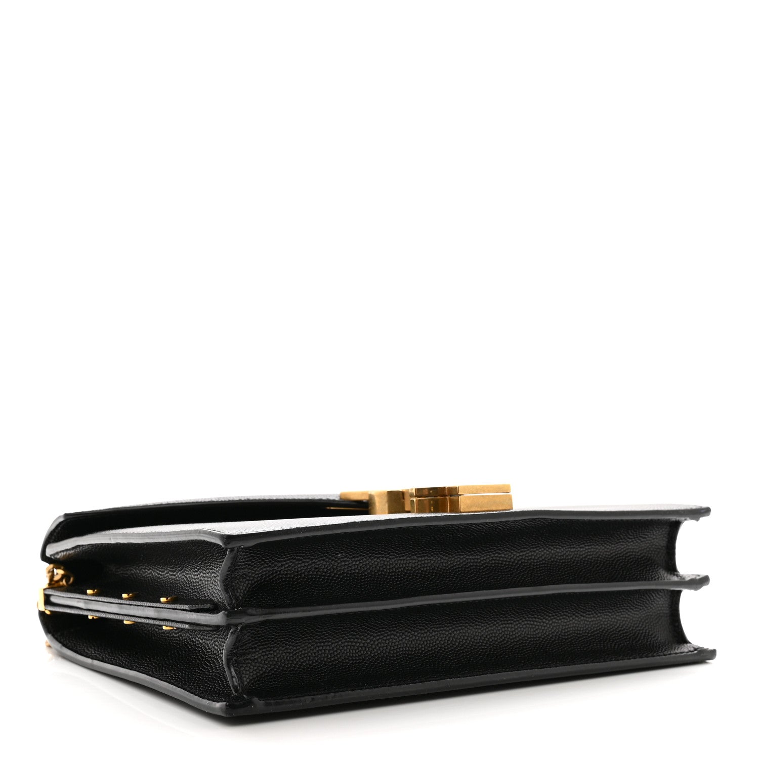 Saint Laurent SAINT LAURENT Grain De Poudre Monogram Cassandra Clasp Bag Black 4 of 14