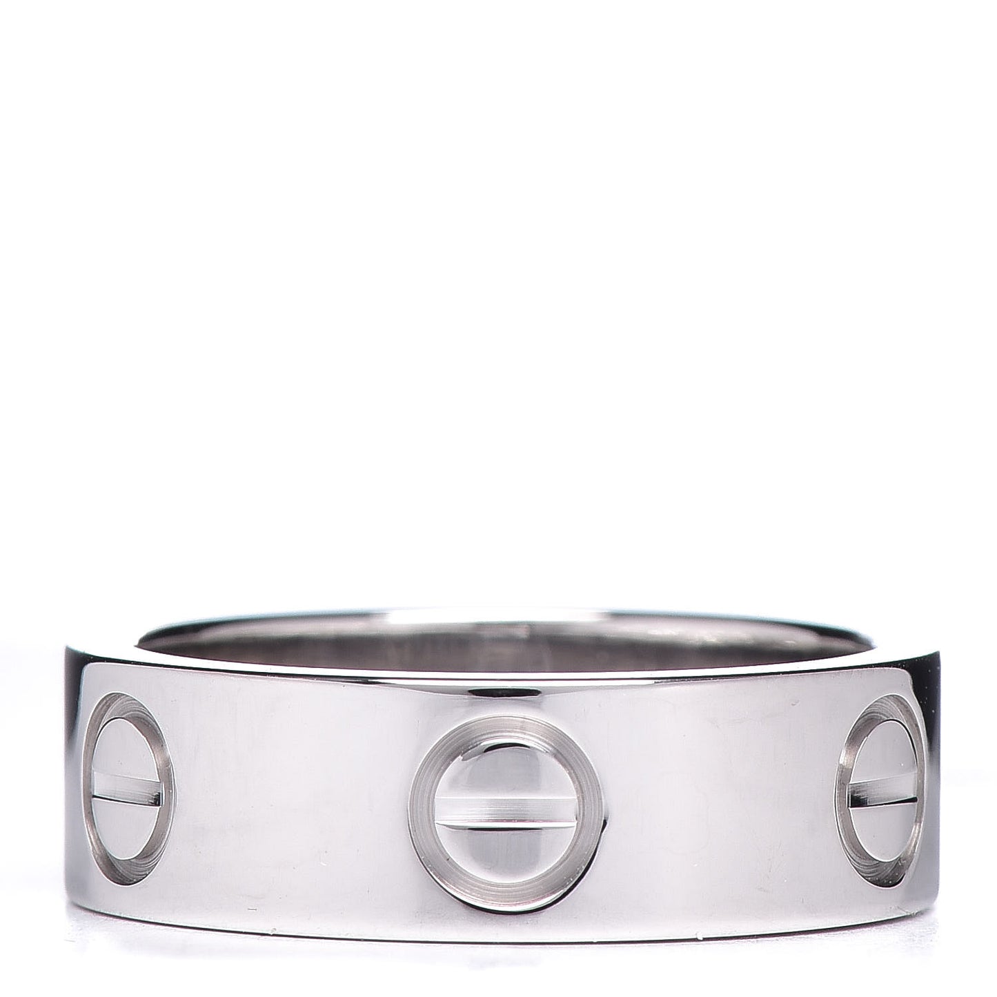 18K White Gold 5.5mm LOVE Ring 49 4.75