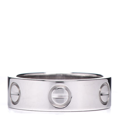 Cartier 18K White Gold 5.5mm LOVE Ring 49 4.75 1 of 5
