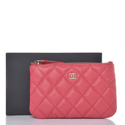 Chanel Caviar Quilted Small Cosmetic Case Pink 8 of 8