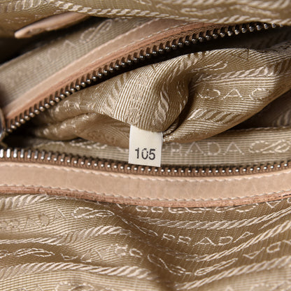 Prada Soft Calf Shopper Tote Talco 7 of 10