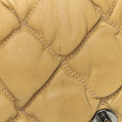 Chanel Calfskin Quilted Medium Bubble Quilt Flap Bag Beige 15 of 15