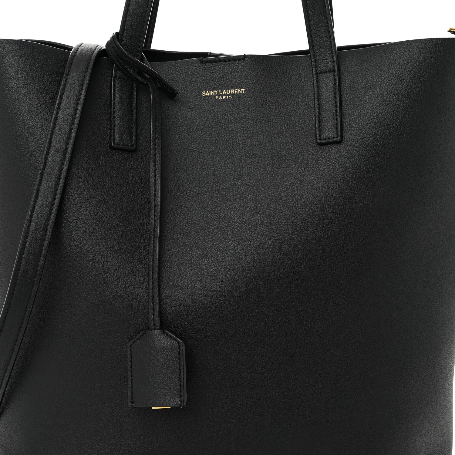 Saint Laurent Calfskin Toy Shopping Tote Black 8 of 10