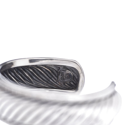 David Yurman Sterling Silver Diamond 20mm Sculpted Cable Cuff Bracelet 4 of 4