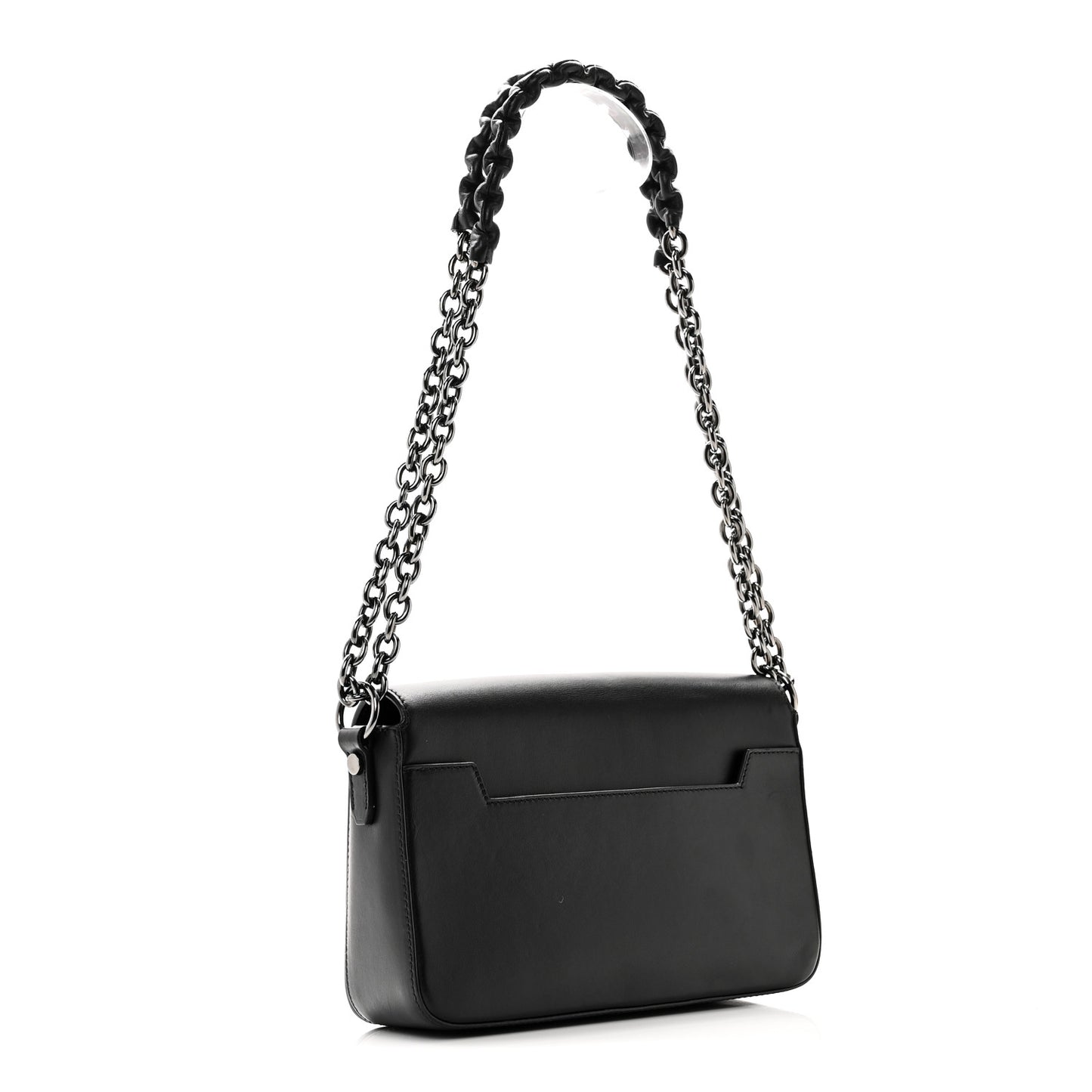 Calfskin Medium Natalia Chain Bag Black