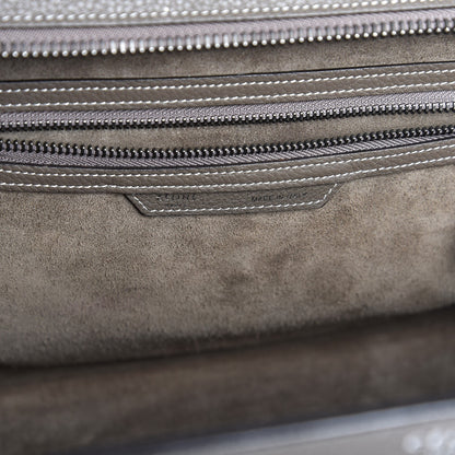 Celine Drummed Calfskin Mini Luggage Souris 5 of 7