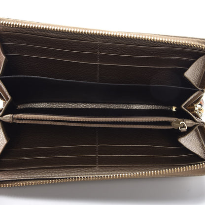 Gucci Monogram Bamboo Tassel Zip Around Wallet Gold 5 of 8