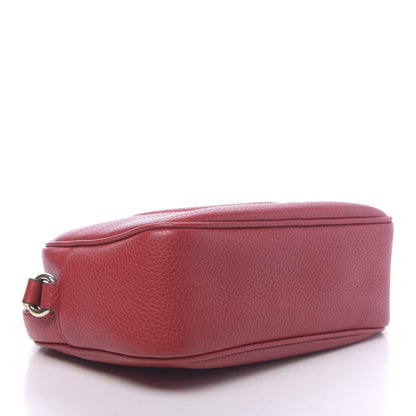 Gucci Pebbled Calfskin Small Soho Disco Bag Tabasco Red 4 of 14