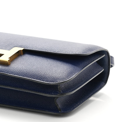 Hermes Epsom Constance Elan 25 Bleu Saphir 9 of 11