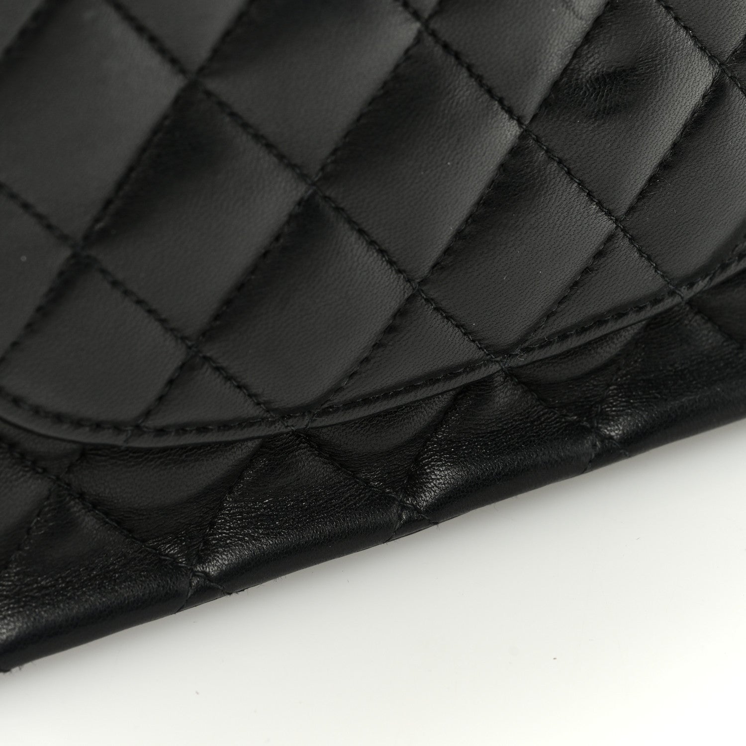 Chanel Lambskin Quilted Medium Double Flap Black 10 of 10