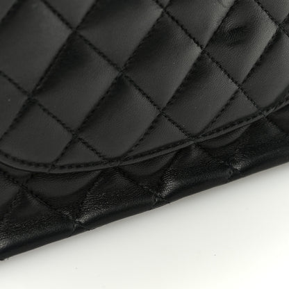 Chanel Lambskin Quilted Medium Double Flap Black 10 of 10