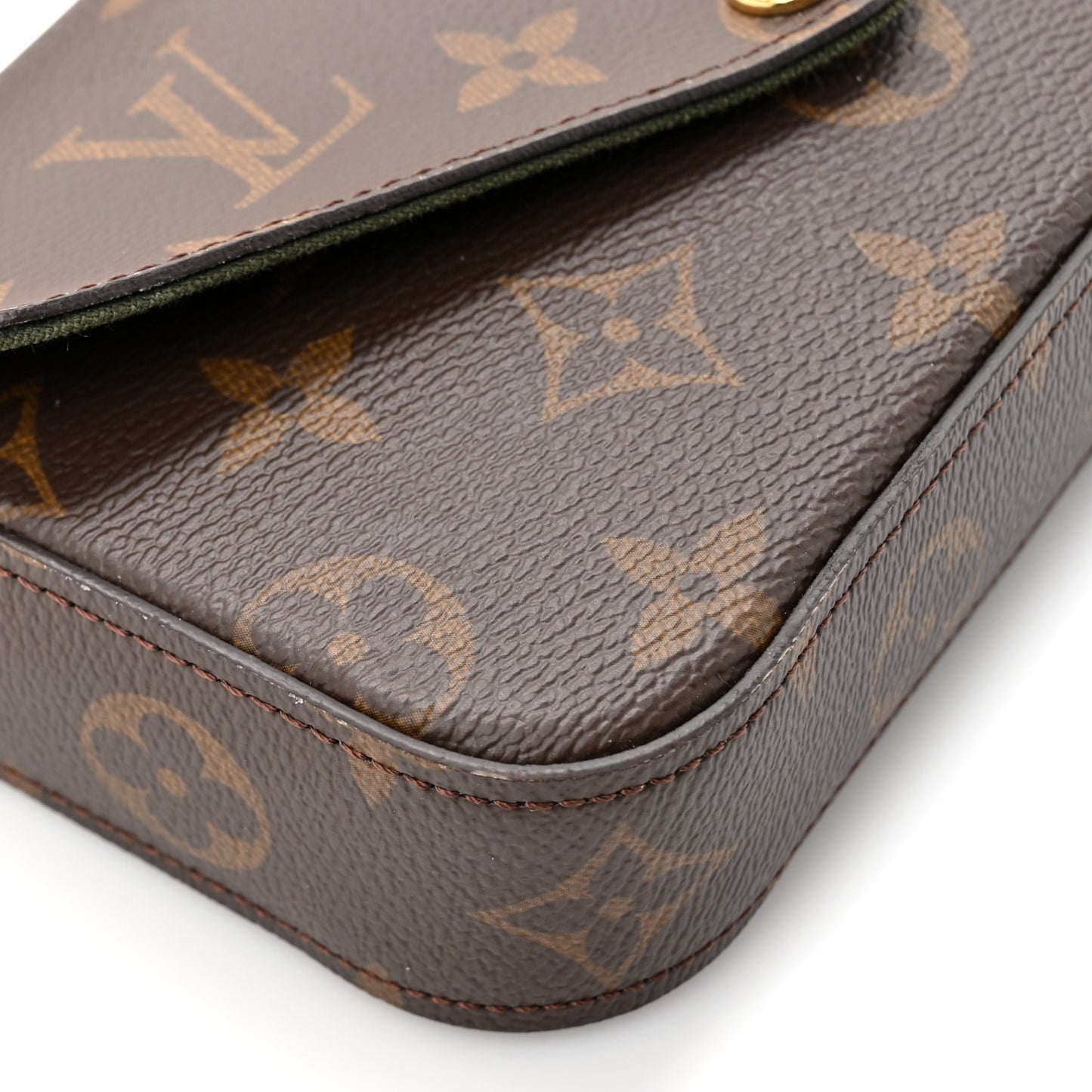 Monogram Felicie Strap & Go Kaki