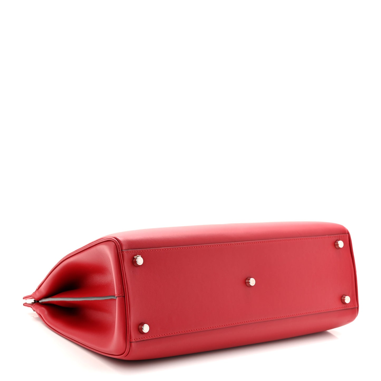 Shibuya Calfskin Medium Zumi Top Handle Bag Hibiscus Red
