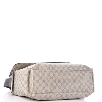 Gucci GG Plus Monogram Messenger Diaper Bag Ecru Grigio 4 of 12