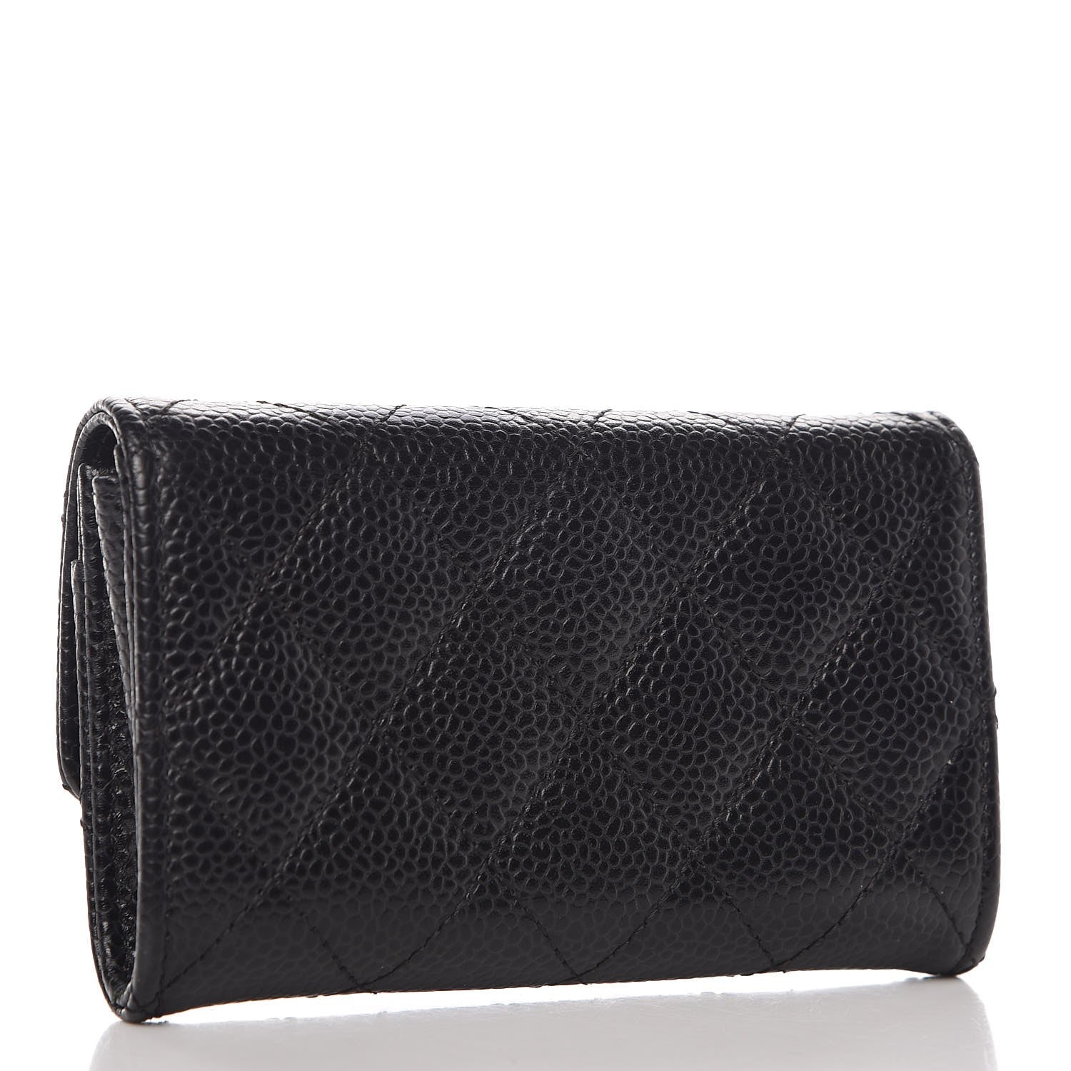 Chanel Caviar Quilted Flap Card Holder Black 3 of 9