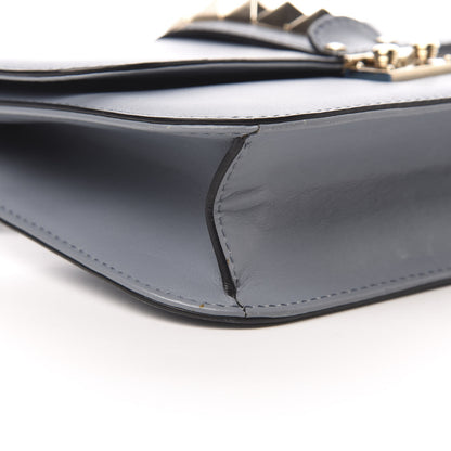 Valentino Garavani Vitello Medium Glam Lock Rockstud Flap Grey 8 of 19