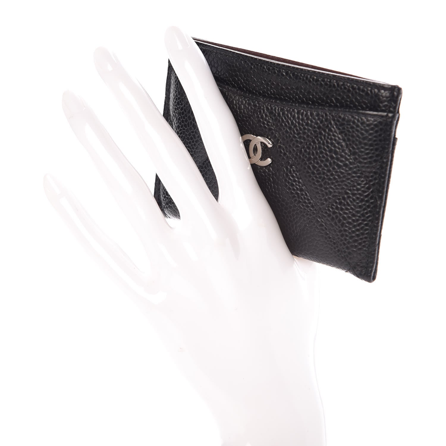 Chanel Caviar Quilted Card Holder Black 2 of 9