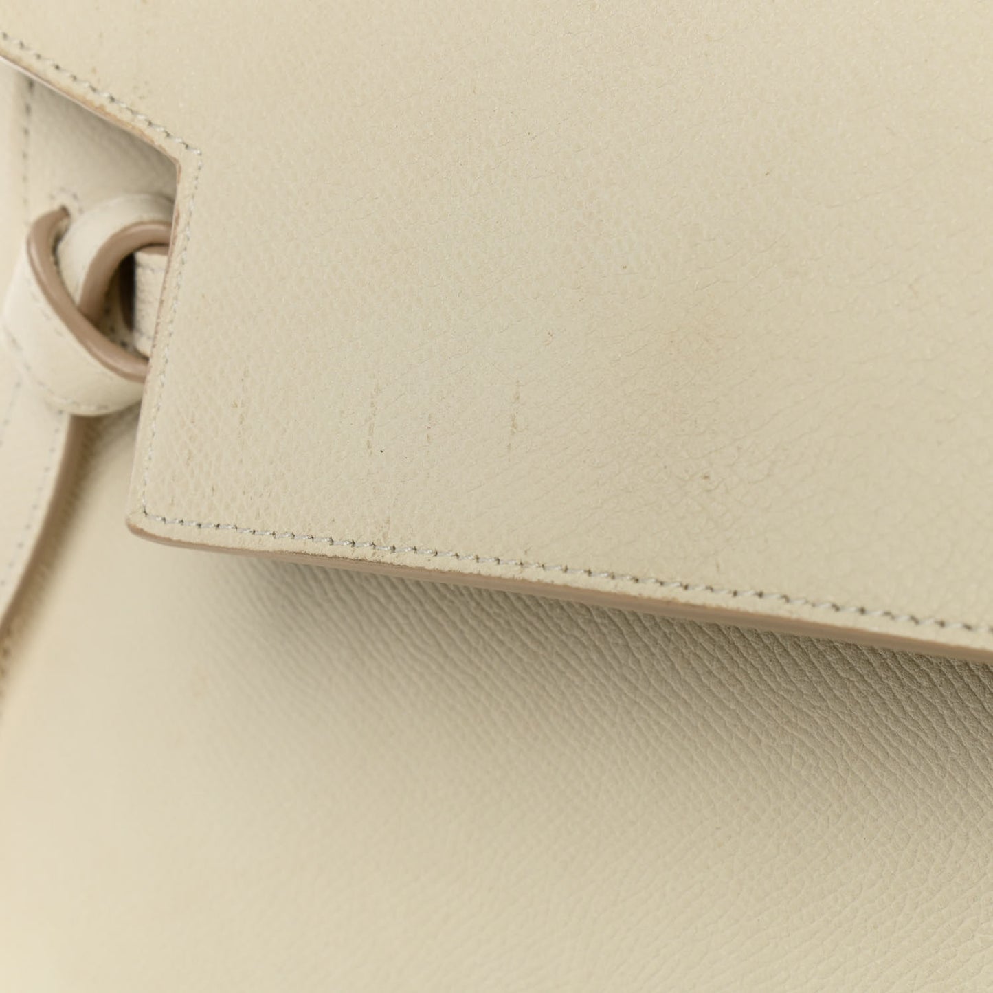 Grained Calfskin Micro Belt Bag Linen