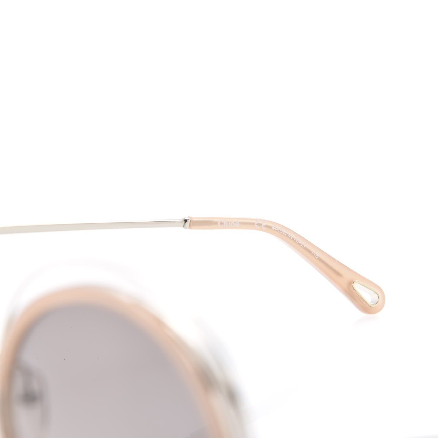 Chloe Oversized Round Carlina Sunglasses CE120S Peach Pink 6 of 8