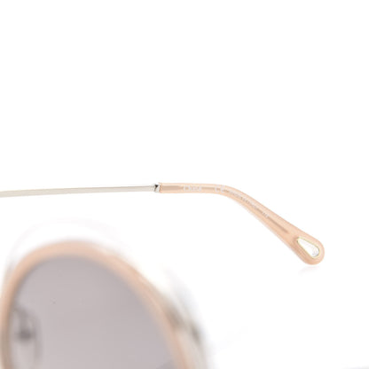 Chloe Oversized Round Carlina Sunglasses CE120S Peach Pink 6 of 8