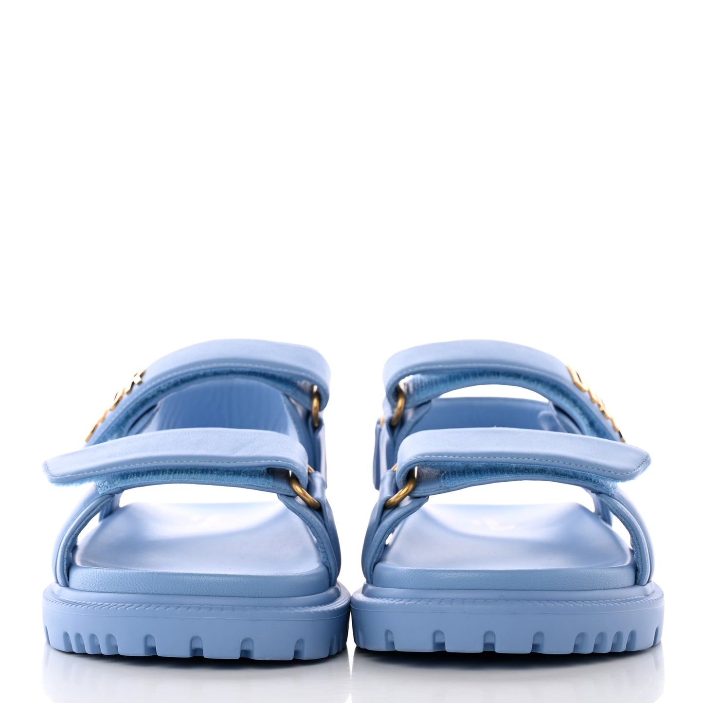 Lambskin Dioract 10mm Sandals 35 Cornflower