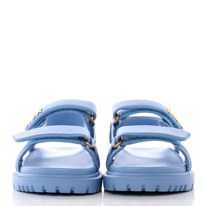 Christian Dior Lambskin Dioract 10mm Sandals 35 Cornflower 2 of 19