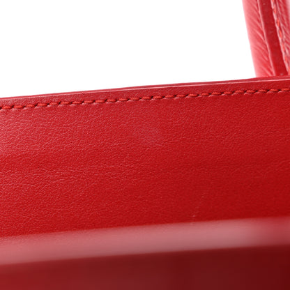 Saint Laurent Calfskin Crocodile Embossed Small Sac de Jour Eros Red 12 of 20