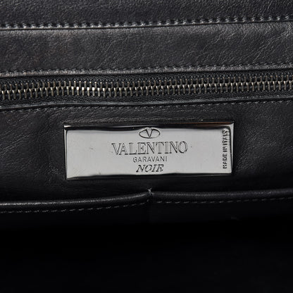 Valentino Garavani Vitello Medium Rockstud All Over Tote Black 7 of 10