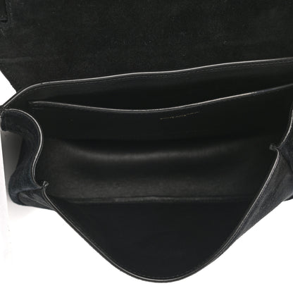 Saint Laurent Suede Calfskin Monogram Medium Kaia Satchel Black 5 of 10