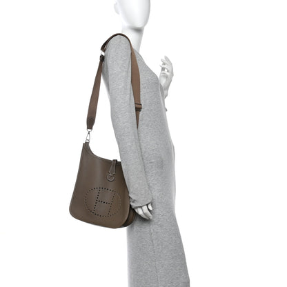 Hermes Taurillon Clemence Evelyne III PM Etoupe 2 of 11