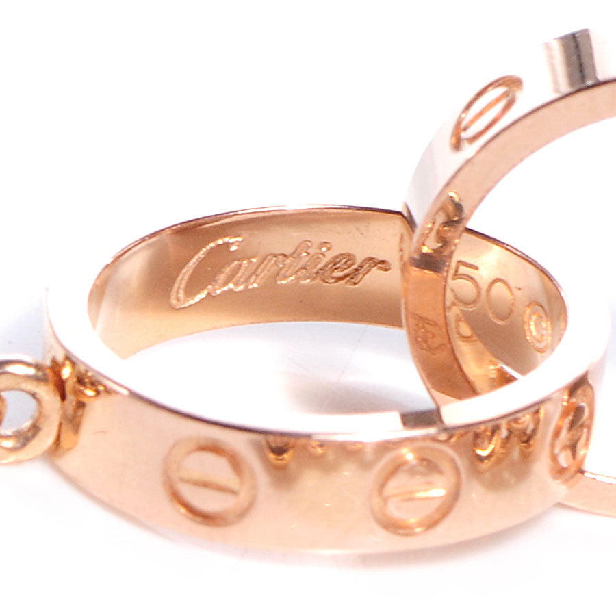 Cartier 18K Pink Gold Interlocking LOVE Necklace 5 of 9