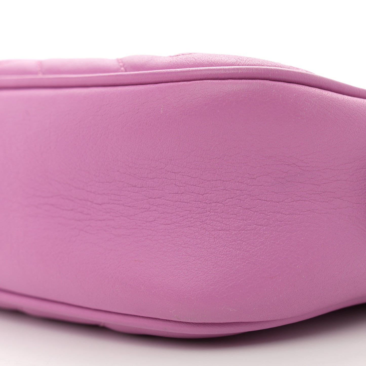 Calfskin Matelasse Mini GG Marmont Chain Shoulder Bag Candy Mousse