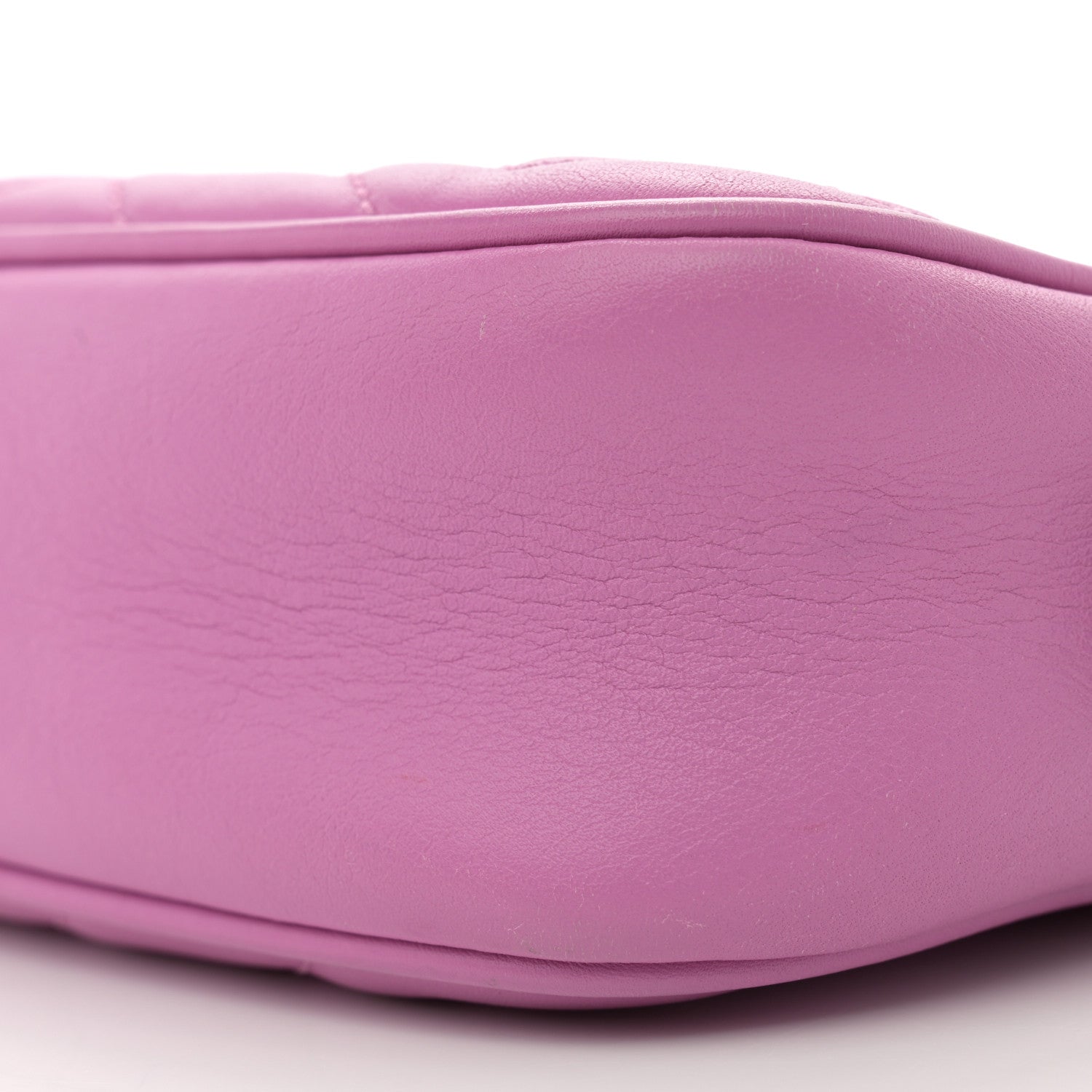 Gucci Calfskin Matelasse Mini GG Marmont Chain Shoulder Bag Candy Mousse 10 of 12