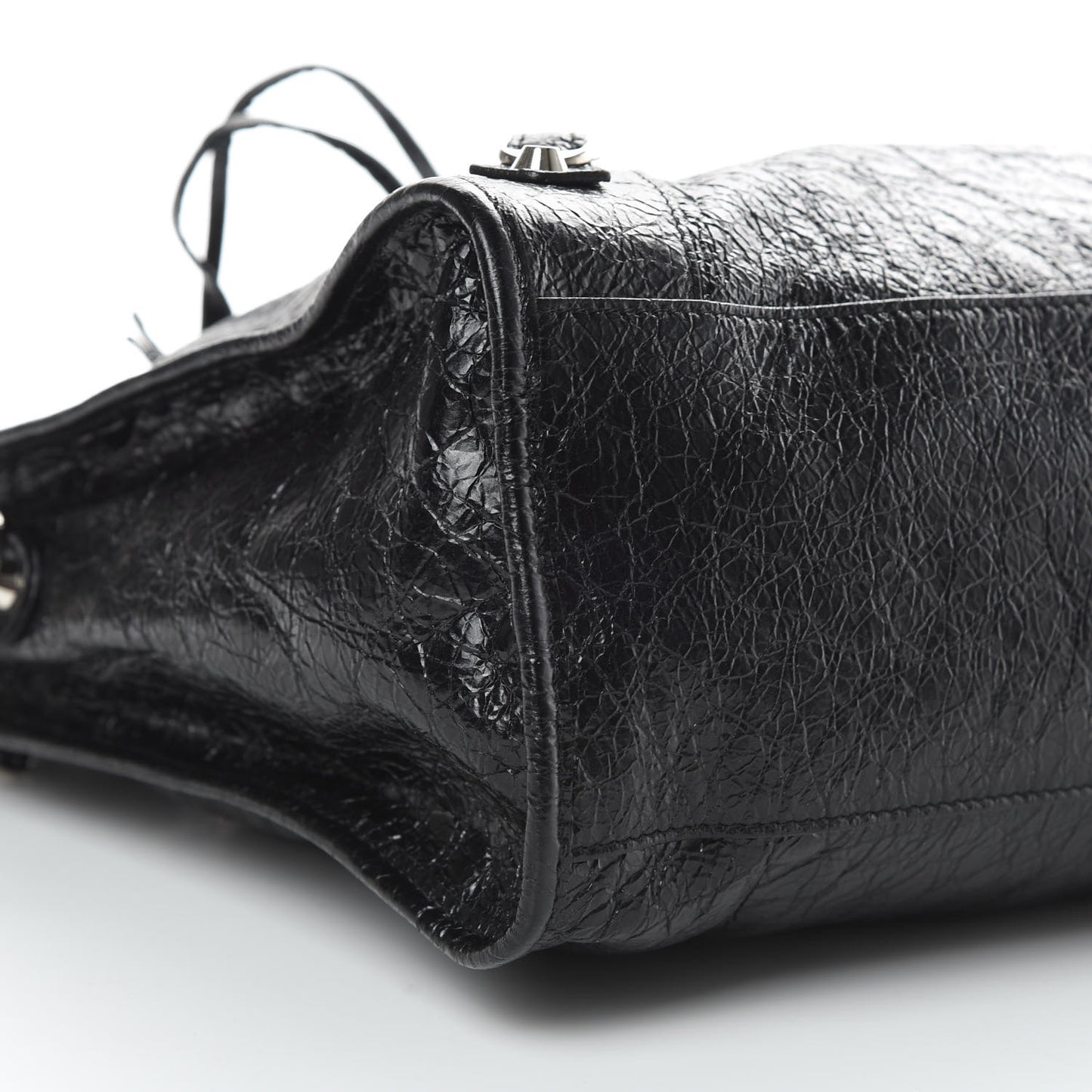 Agneau Classic Silver Hardware City Black