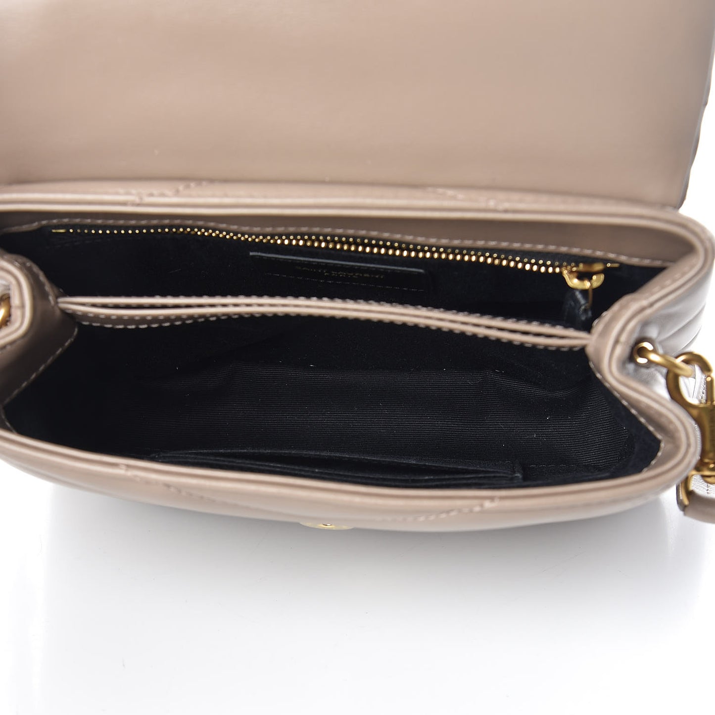 Calfskin Y Quilted Monogram Toy Loulou Chain Satchel Dusty Grey