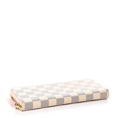 Louis Vuitton Damier Azur Clemence Wallet Rose Ballerine 4 of 8
