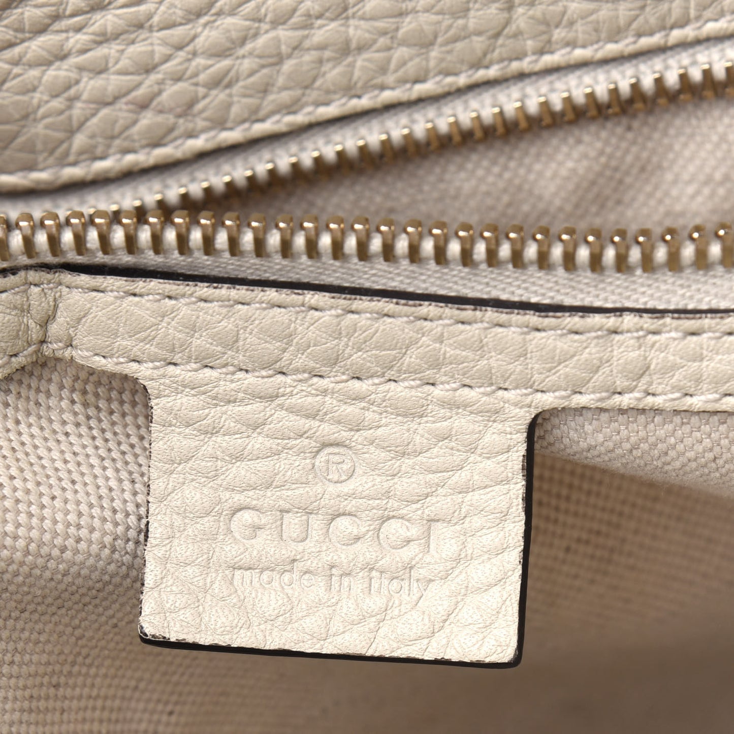 Calfskin Bamboo Medium Shopper Boston Mystic White